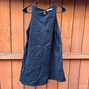Abercrombie and Fitch black linen dress
